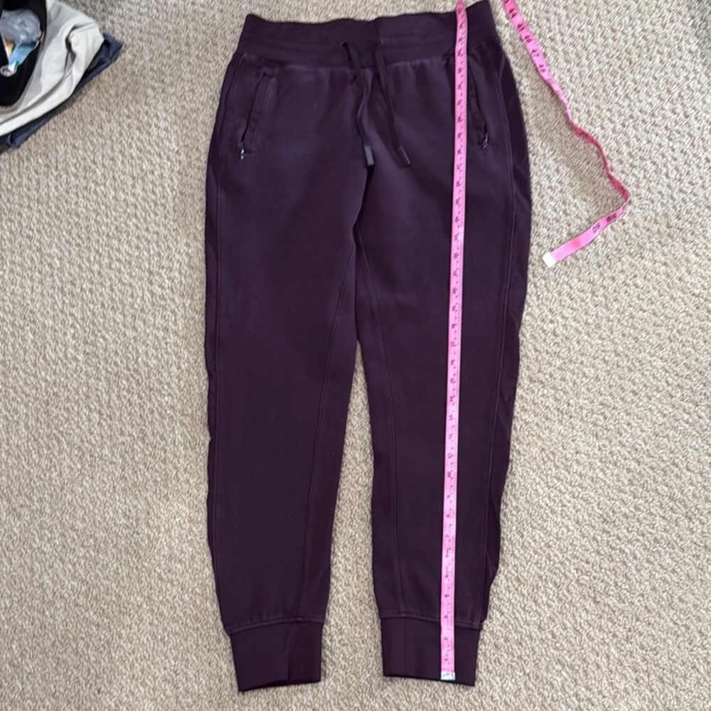 Lululemon Athletica Purple Sweatpants with Elastic Cuffs